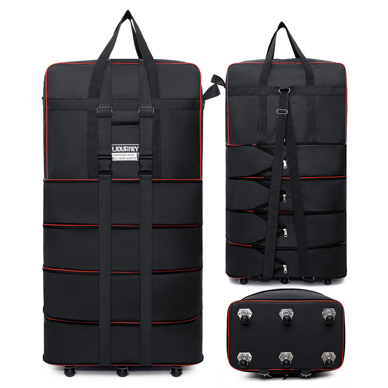 Foldable Rolling Luggage Bag - Folding travel bag suitcase spinner wheel