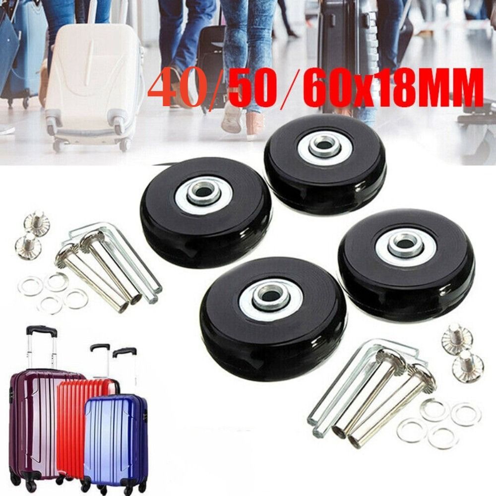 57-59MM Resistant Flexible Sil - Silent Replacement Luggage Wheels recension och pris