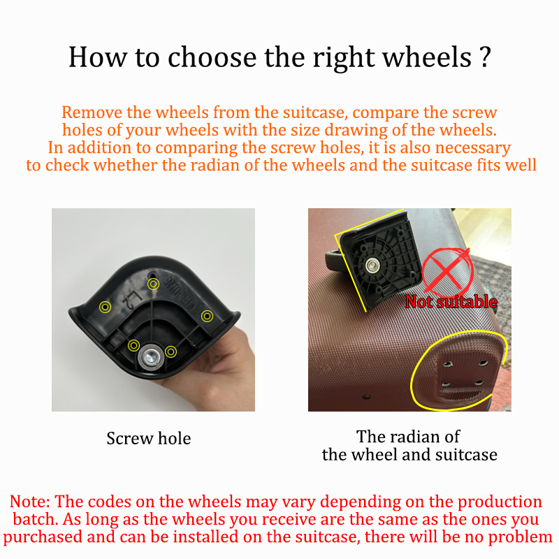 Shockproof Silent Luggage Cast - Silent Replacement Luggage Wheels recension och pris