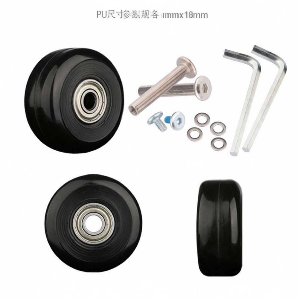 Luggage Casters Rubber Wheels  - Silent Replacement Luggage Wheels recension och pris