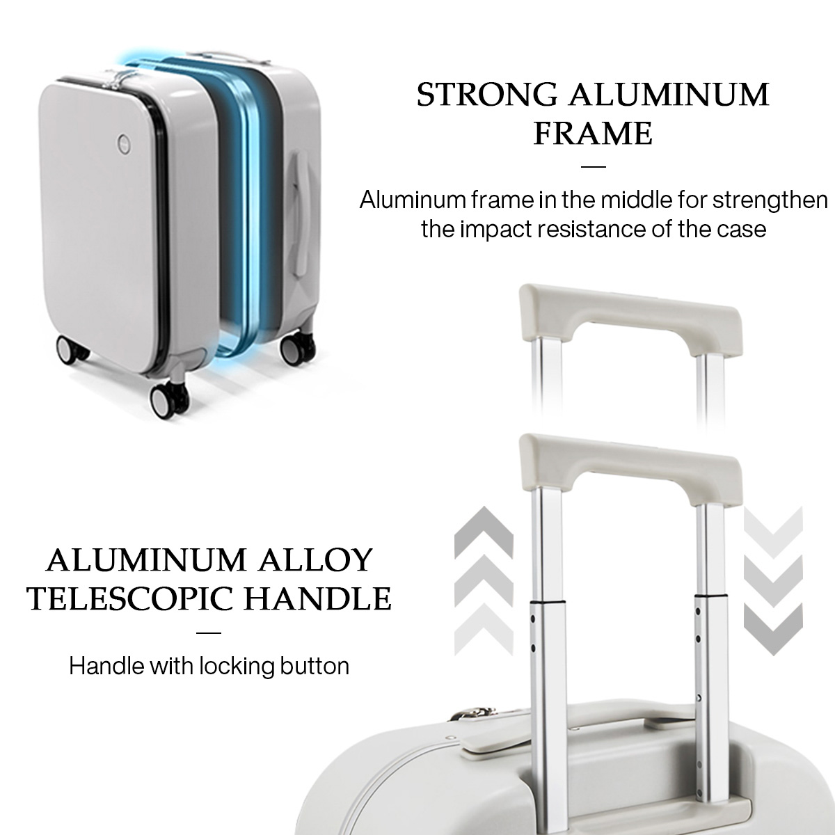 Mixi Patent Design Aluminum Fr - Foldable Rolling Luggage Bag recension och pris