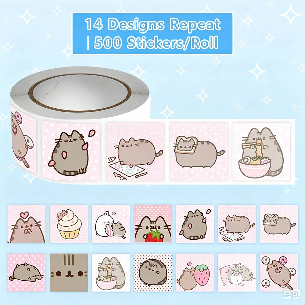 Hou 500pcs Pusheen Cartoon Cat - Handbags recension och pris