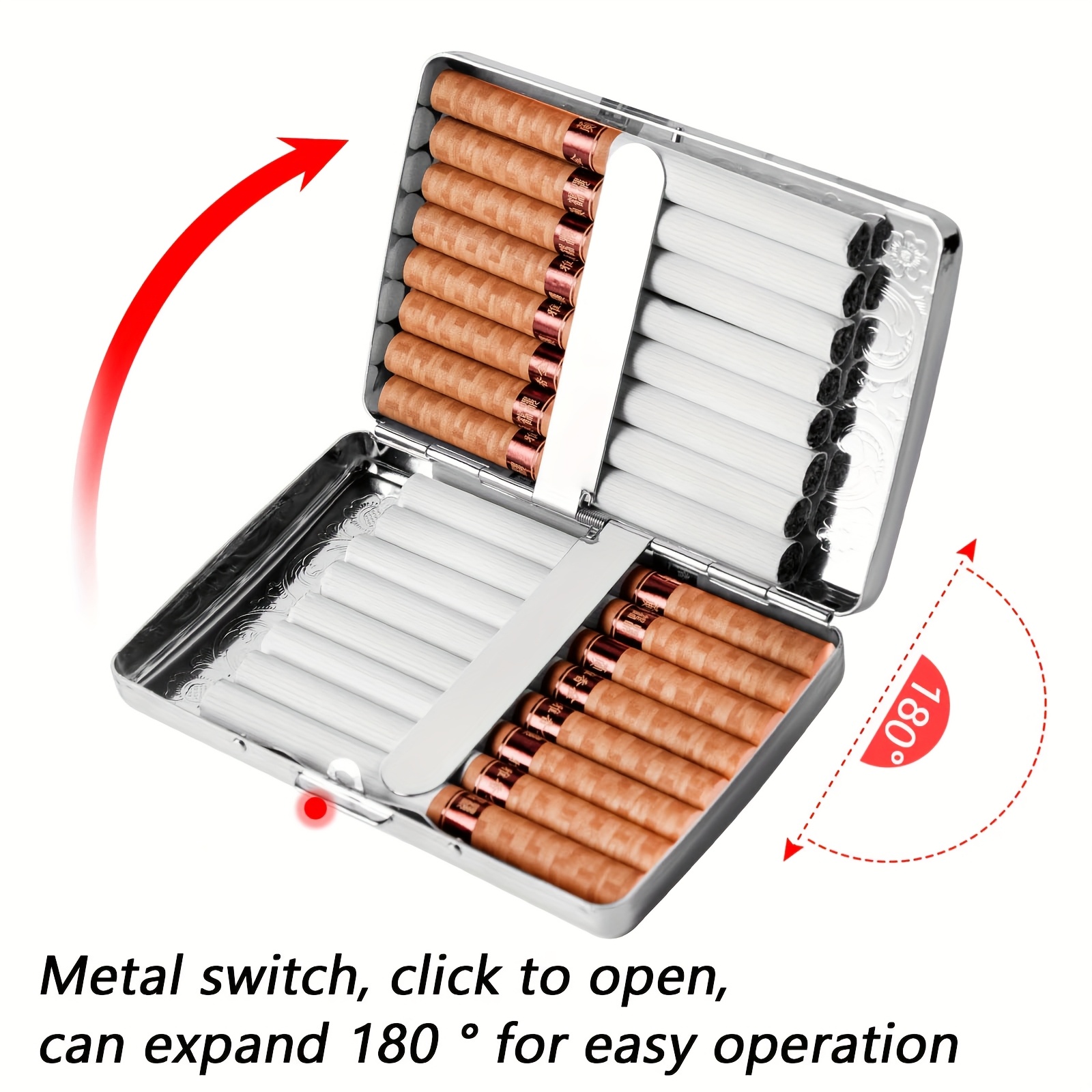 Vintage Metal Cigarette Case - - Wallets recension och pris